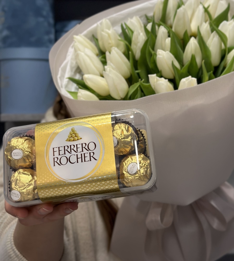 Коробка конфет «Ferrero Rocher» Цветы, Букеты, Подарки, Сладости в Тель-Авив с доставкой